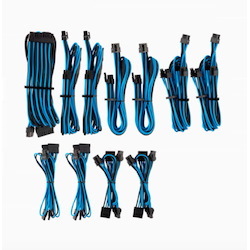 Corsair For Corsair Psu - Blue/Black Premium Individually Sleeved DC Cable Pro Kit, Type 4 (Generation 4)