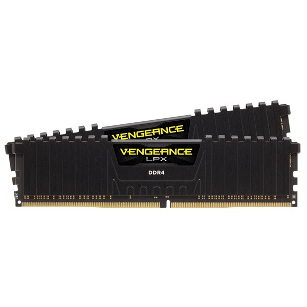 Corsair Vengeance LPX DDR4, 3200MHz 64GB 2x32GB Dimm, Unbuffered, 16-20-20-38, XMP 2.0, Black Heatspreader, Black PCB, 1.35V