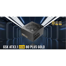 Antec GSK850 80+ Gold Fully Modular Atx 3.1, Pci-E 5.1 Latest High Quality Japanese Capacitors, Ultimate Performance And Reliability, Psu