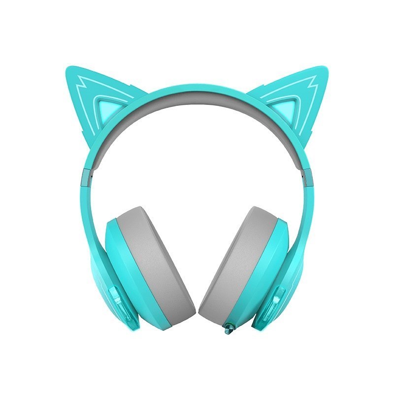 Edifier G5BT Cat Turquoise Hi-Res Bluetooth Gaming Headset With Hi-Res, Low Latency 45MS (+5MS), RGB Lighting, Multi-Mode, Bluetooth V5.2/Aux