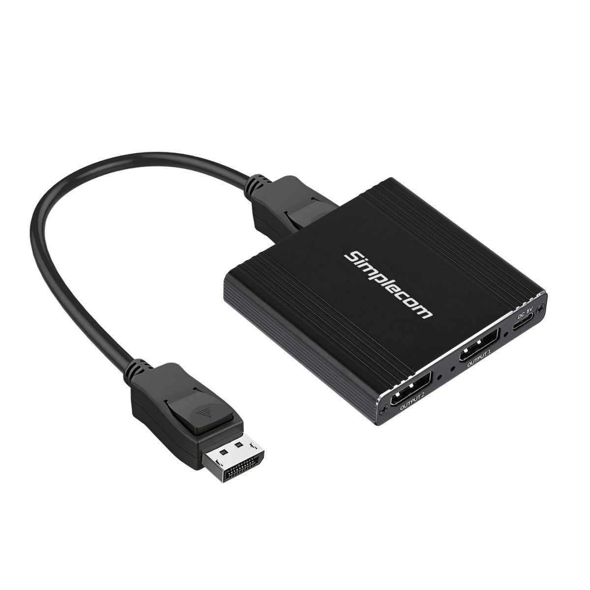 Simplecom CM214 DisplayPort Splitter 1 In 2 Out MST Hub For Dual Extended Screens 4K DP 1.4