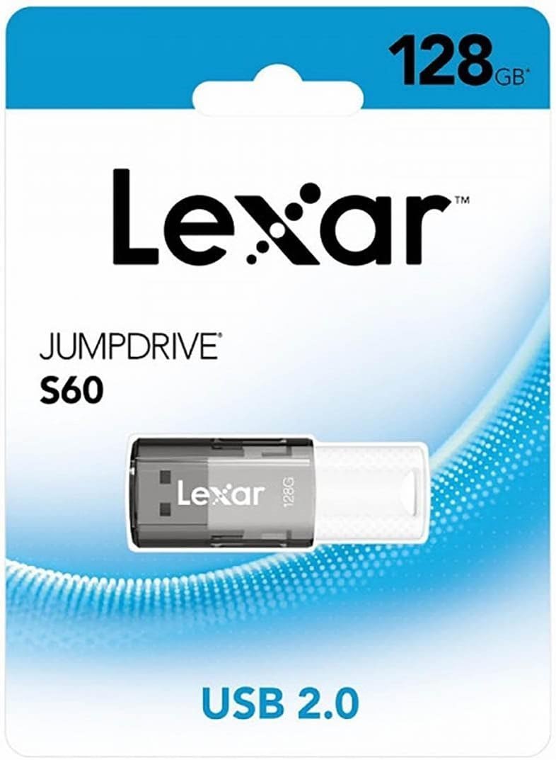 Lexar S60 128GB JumpDrive® Usb 2.0 Flash Drive Provides Stylish, High-Capacity Portable Storage, Allowing You To Easily Transfer, Store, And Share Fil