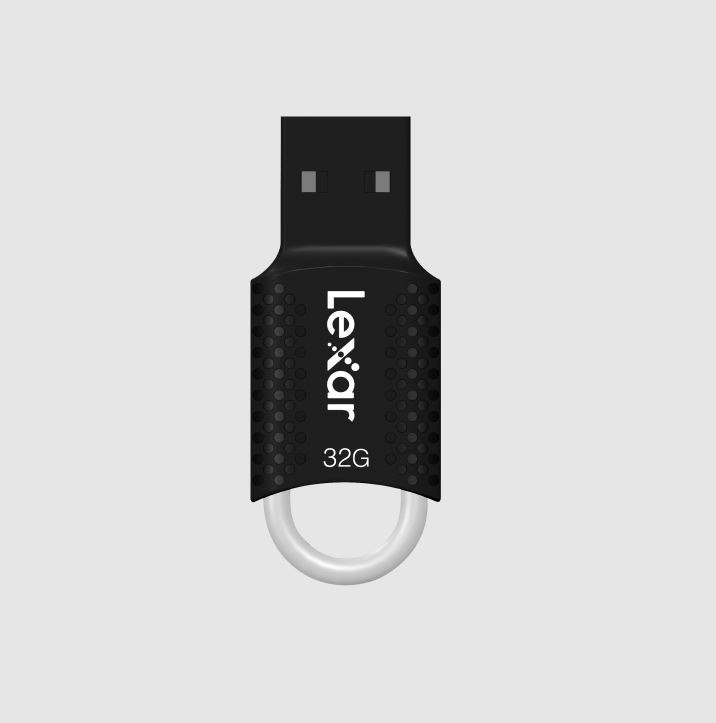 Lexar V40 32GB Lexar® JumpDrive® Usb 2.0 Flash Drive Plug-and-Play Design Delivers For Both PC And Mac® Rigorously Tested