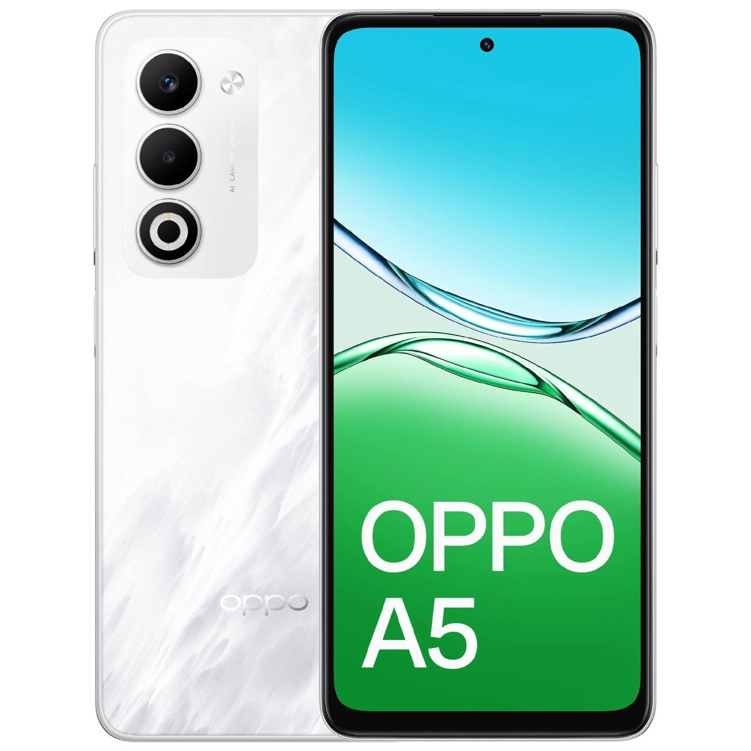 Oppo A5 4G 128GB - Mist White (Cph2727au White)*Au Stock*, 6.67', HD+, 120Hz, 6GB/128GB, 50MP/5MP, Dual Sim, 6000mAh, 2 Years Warranty