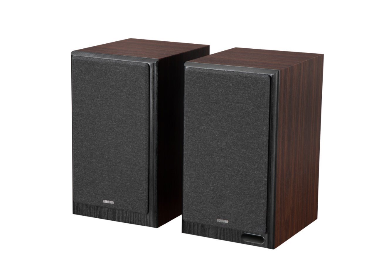Edifier R2750DB Mkii Quad Amped 3-Way Crossover Bookshelf Speakers With Balanced Sound And Versatile Connectivity - Walnut
