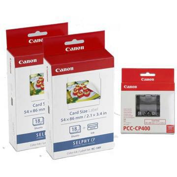 Canon Selphy Card Size Paper Tray & 2 X KC181F Bundle