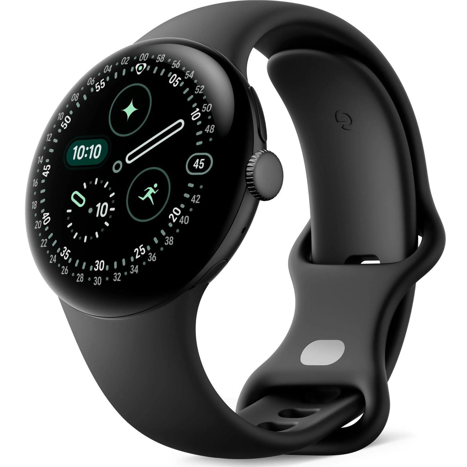 Google Pixel Watch 4 Wi-Fi (41MM) - Matte Black With Obsidian Active Band(GA09958-US) *Au Stock*, Amoled, 2GB/32GB, NFC, 325mAh, 2 Years Warranty