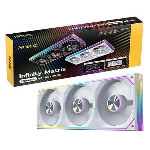 Antec Im 360R Argb - White, 360MM PWM, 800–1800RPM, 134.9CFM, 1.34mmAq, Hydraulic Bearing, Argb