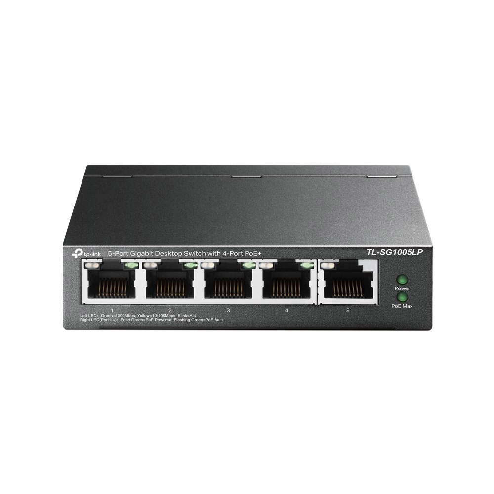TP-Link | TL-SG1005LP | 5 Port Gigabit Desktop Switch With 4 Port PoE+
