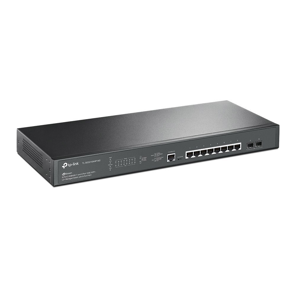 TP-Link Omada 8-Port 2.5Gbase-T And 2-Port 10Ge SFP+ L2+ Managed Switch With 8-Port PoE+