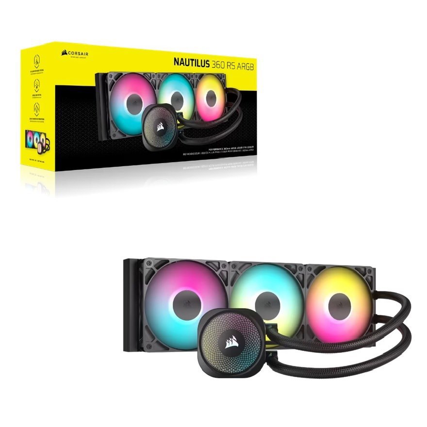 Corsair Cor Fan 360Mm-Ntls-360-Rgb-Black