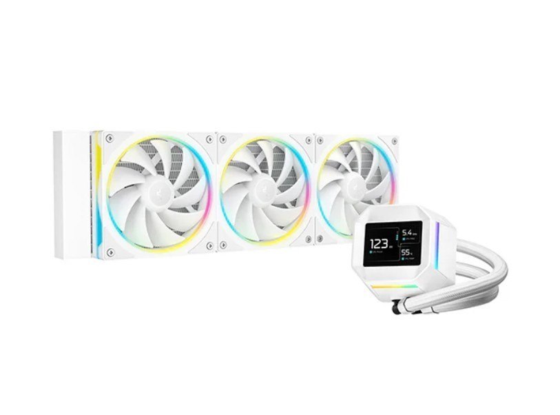 DeepCool LM360 Argb Liquid Cooler Mini LCD Screen, 2.4' Ips, 320×240 Resolution , Intel Lga1851/1700/1200 + More, Amd Am5/Am4