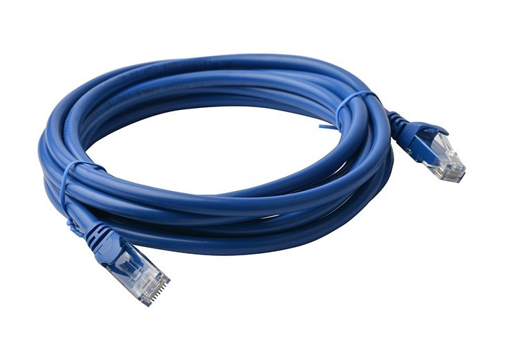 8Ware 8WR Cab Nw-Cat6a-5M-Blue