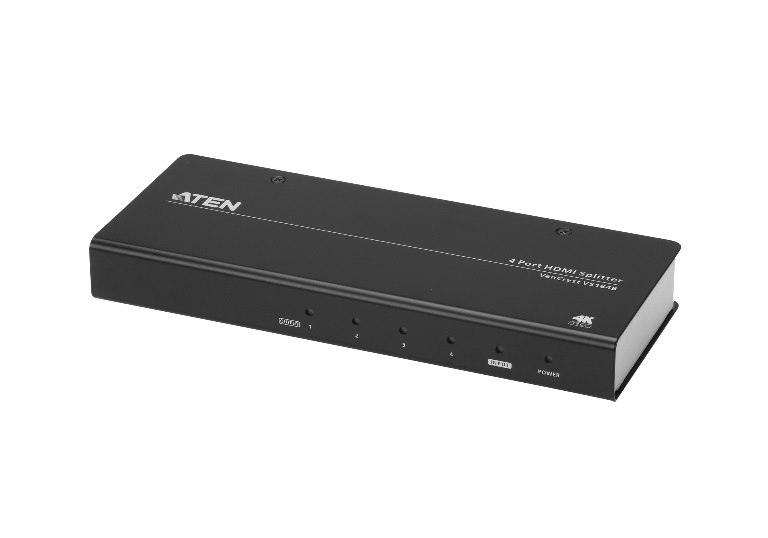 Aten (Vs184b-At-U)4 Port True 4K Splitter. Hdmi 2.0, HDCP 2.2. Support HDR. Up To 4096 X 2160 / 3840 X 2160 @ 60Hz (4:4:4 8Bits)