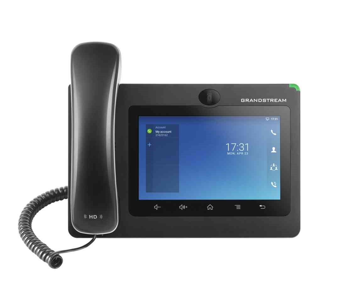 Grandstream Android Based Video Ip Phone 7'' (1024X600) Touch Screen, Android V7, PoE, WiFi, BT