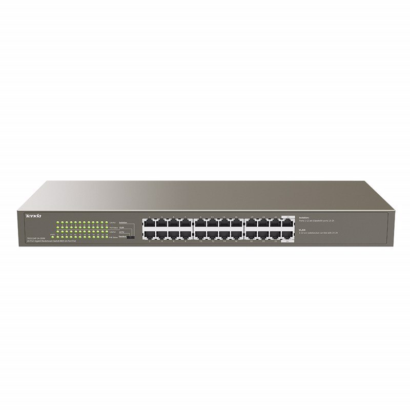 Tenda (Teg1124p-24-250W) 24-Port Ge PoE+ Switch