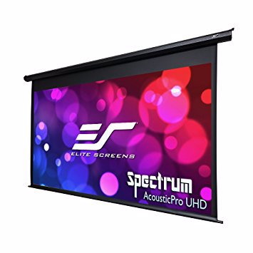 Elite Screens 125 Motorised 169 Projector Screen With Acoustic Pro Uhd Transparent Material