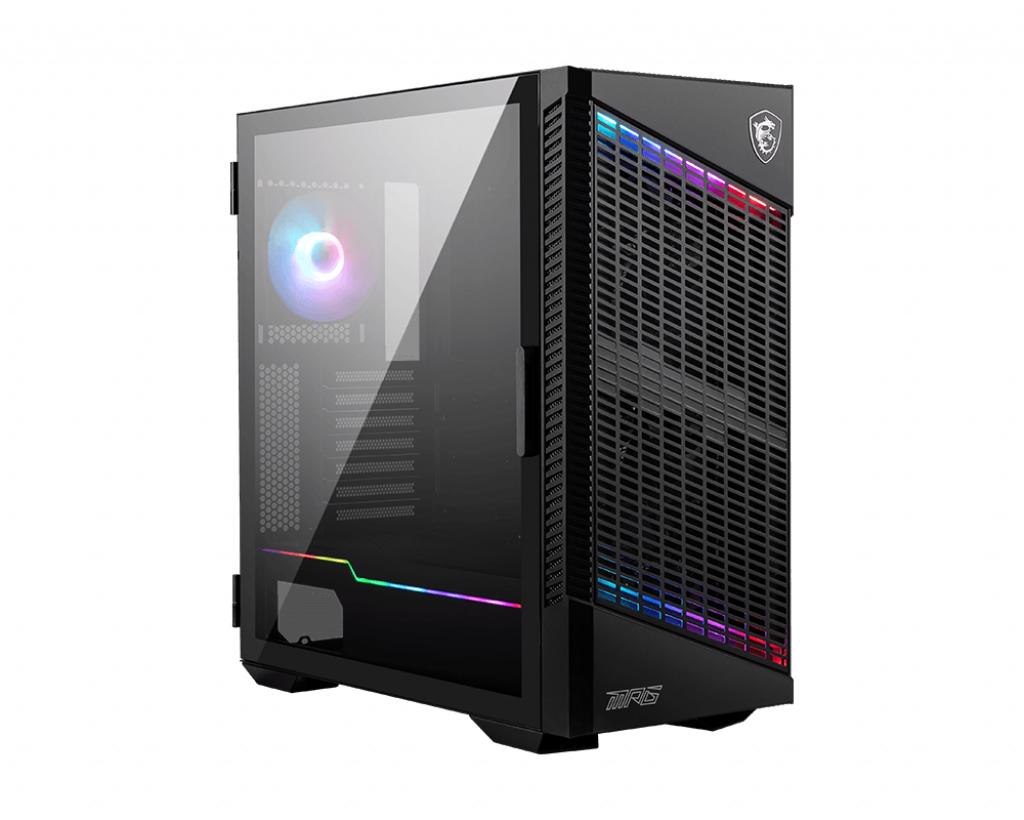 Msi MPG Velox 100P Case, Mid Tower Atx, Argb, 3*120MM Fan + 1*120MM Argb Rear.