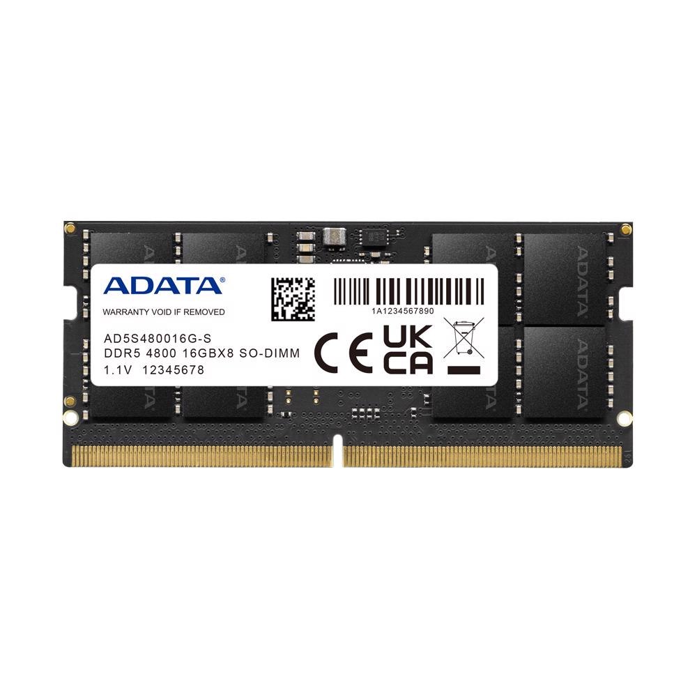 Adata 16GB DDR5-4800 Sodimm Memory Ad5s480016g-S