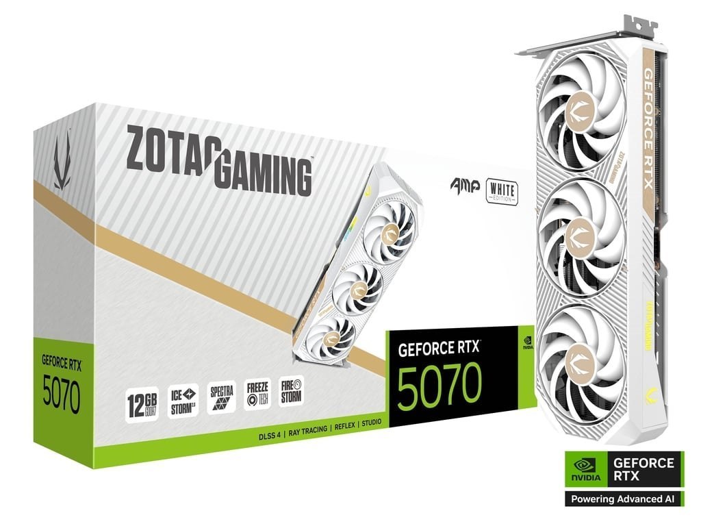Zotac 12GB Zotac RTX 5070 Amp White Gpu