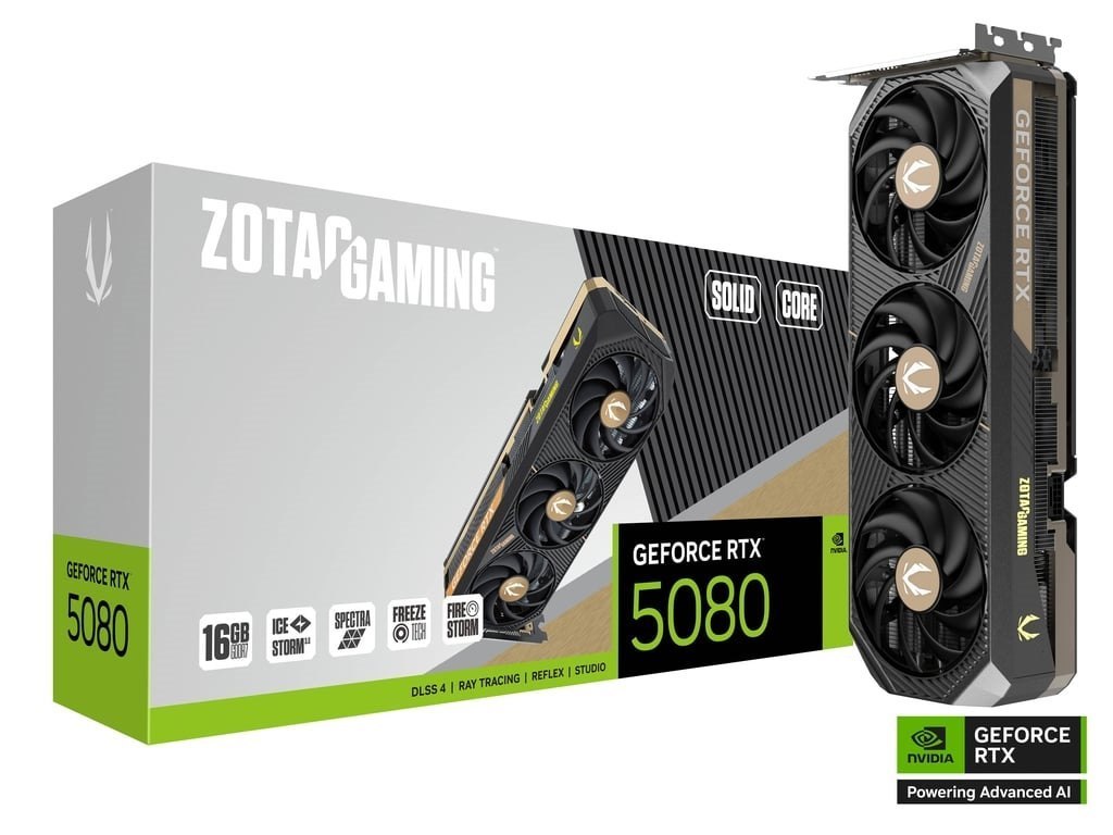 Zotac 16GB Zotac RTX 5080 Solid Core Gpu