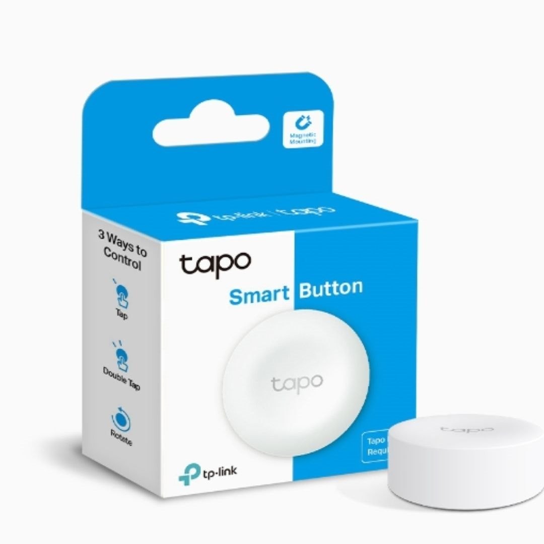 TP-LinkSmart Button
SPEC: 868 MHz, Battery powered(1*CR2032)
Feature: Tapo Smart App, Tapo Smart Hub Required, Smart Action, Multiple Ways To Control(Click, Dou