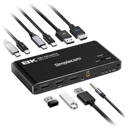 Simplecom SMP KVM 2P-Usb-C-Kvm-Km470