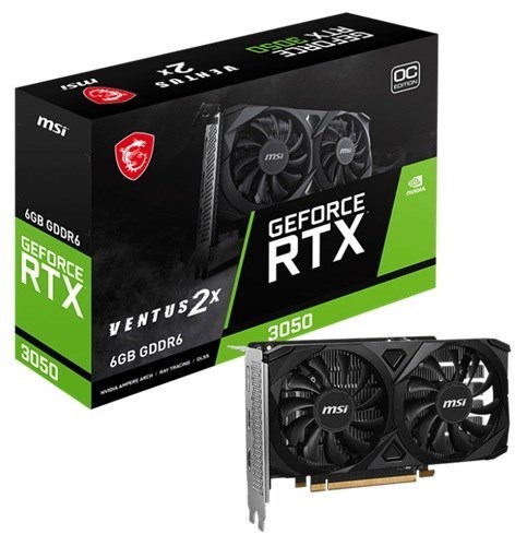 Msi Vga Geforce-Rtx-3050-Ventus-2X-E-6G-Oc