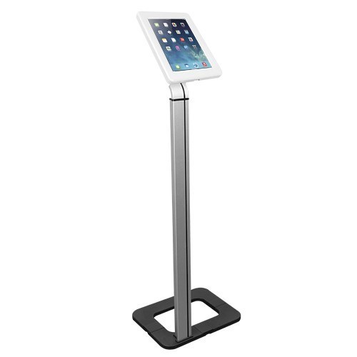 Brateck Anti-Theft Tablet Kiosk Floor Stand With Aluminum Base Fit Screen Size 9.7'-10.1', 368X277X1131MM Anti-Theft Lock With A Key (LS)