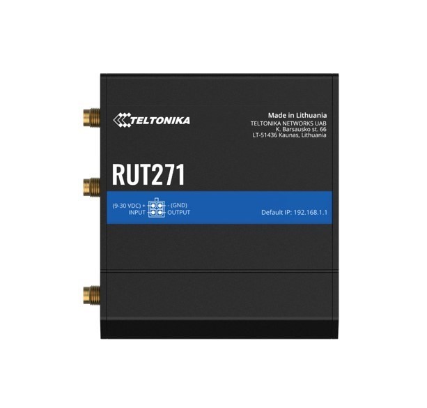 Teltonika Rut271 Redcap 5G Router, Instant Lte Failover, Backward Compatible With 4G Lte Cat 4, Low Latency, High Capacity, Psu Included