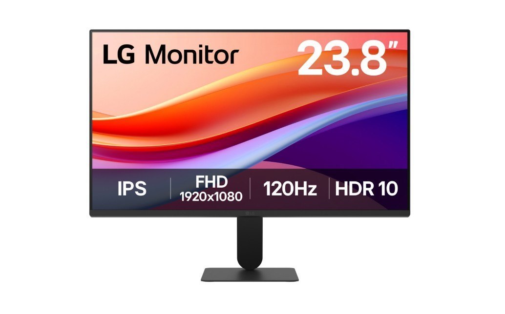 LG 24' FHD 1920 X 1080, 16:9, Ips, 120Hz, D-Sub & Hdmi, HDR10, External Power,HDMI Cable Only 3YRS Montior