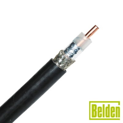 Belden Cable Duobond Ii Shield + 90% Tinned Copper Braid, Insulation: Polyethylene Semi-Solid
