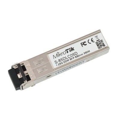 Mikrotik 1.25G SFP Transceiver With A 850NM Dual LC Connector, For Up To 550 M Multi Mode Fiber Connection