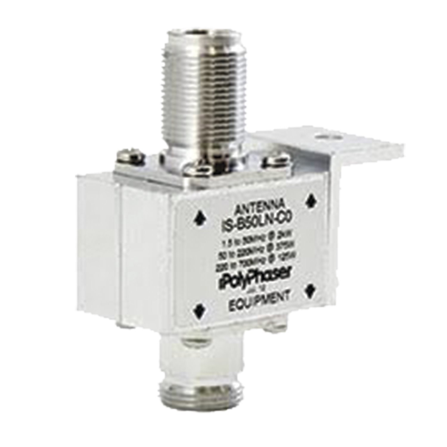 PolyPhaser 10 MHz To 1 GHz Coaxial Protector With DC Block And N Female Connectors
