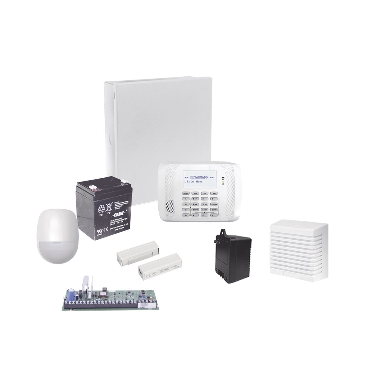 HoneyWell Wired Alarm System With Motion Sensors, Door Or Window Contacts And Siren
