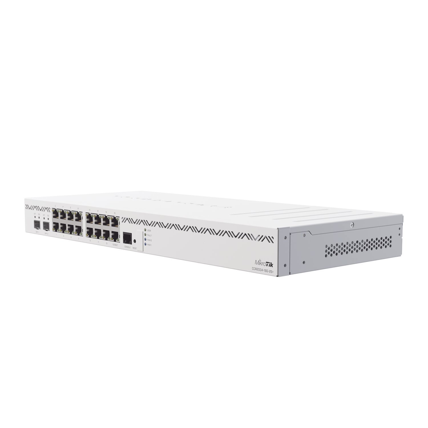 Mikrotik (CCR2004-1G-12S+2XS) Cloud Core Router 12 Ports 10G SFP+, 2 25G SFP28, Redundant Power Supply