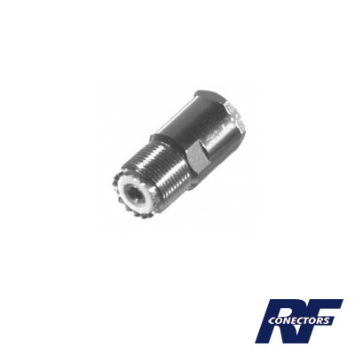 RF Industries,Ltd Straight Uhf Female Connector (So-239) To Clamp Rg-8/U, 9913, LMR-400 Cables, Nickel/ Silver/ Ptfe.