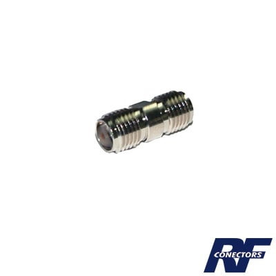 RF Industries,Ltd Straight Barrel Adapter From Sma Female To Sma Female Connector, Nickel/ Gold/ Ptfe.