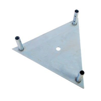 Syscom Towers 1/4" Base Plate For STZ35G Tower Section, Hot-Dip Galvanized
