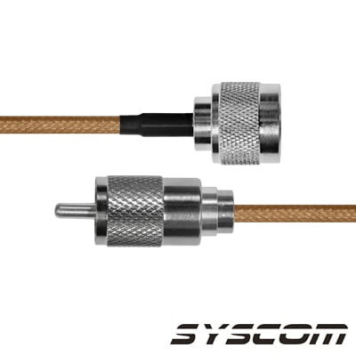 Epcom Industrial 1.96 FT Rg-142/U Coaxial Cable With N Male / Uhf Male Connectors (PL-259)