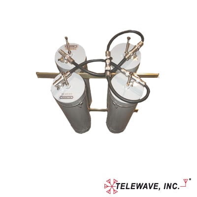 Telewave, Inc VHF Band-Pass / Band-Reject Duplexer, 148-174 MHz, 4 Cavities (5" Diameter) 600 kHz, 1.5 DB, 350 Watt, N Female Connectors