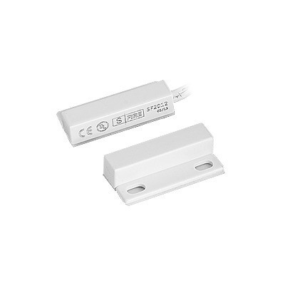 Sfire Door And Window Magnetic Contact Switch, White Color With 18-Inch Length 24 Awg Cable, Mount Screws And Adhesive Tape