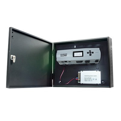 Zkteco - AccessPRO Access Controller Up To 4 Doors / Biometric Readers Supported / 3,000 Fingerprint Templates / Metal Cabinet And 12Vdc/5A Power Supply Included