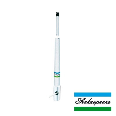 Shakespeare Marine Mobile Antenna, VHF, Shakespeare, 6dB, Power 50 W, Bandwidth 5 MHz, Cable 4.5 M / RG-58, Connector Uhf Male, Length 2.4 M / 7.87 FT.