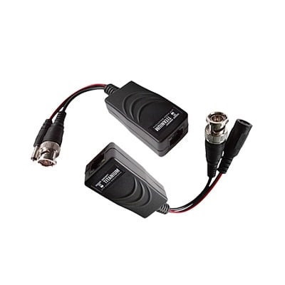 Epcom Titanium Transceivers Kit With Power Supply Connector / Supports (12V/24Vdc/Ac), Video / TurboHD Applications / Utp Cat5e/6