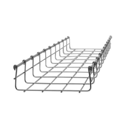 Charofil Wire Mesh Cable Tray, Electro Galvanized, Up To 86 Cat6 Cables, Section 9.84FT (3M), 2.13Â€ /3.94Â€ (54/100MM) Width