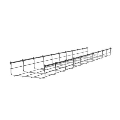 Charofil Wire Mesh Cable Tray, Electro Galvanized, Up To 344 Cat6 Cables, Section 9.84 FT (3M), 2.13/15.75 In (54/400 MM) Width