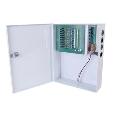 Epcom Powerline Professional Power Supply 12 - 14.8 VDC @ 20 A / Up To 18 Cameras / With Backup Battery Capacity / Requires Battery / Input Voltage: 96 To 264 Vac