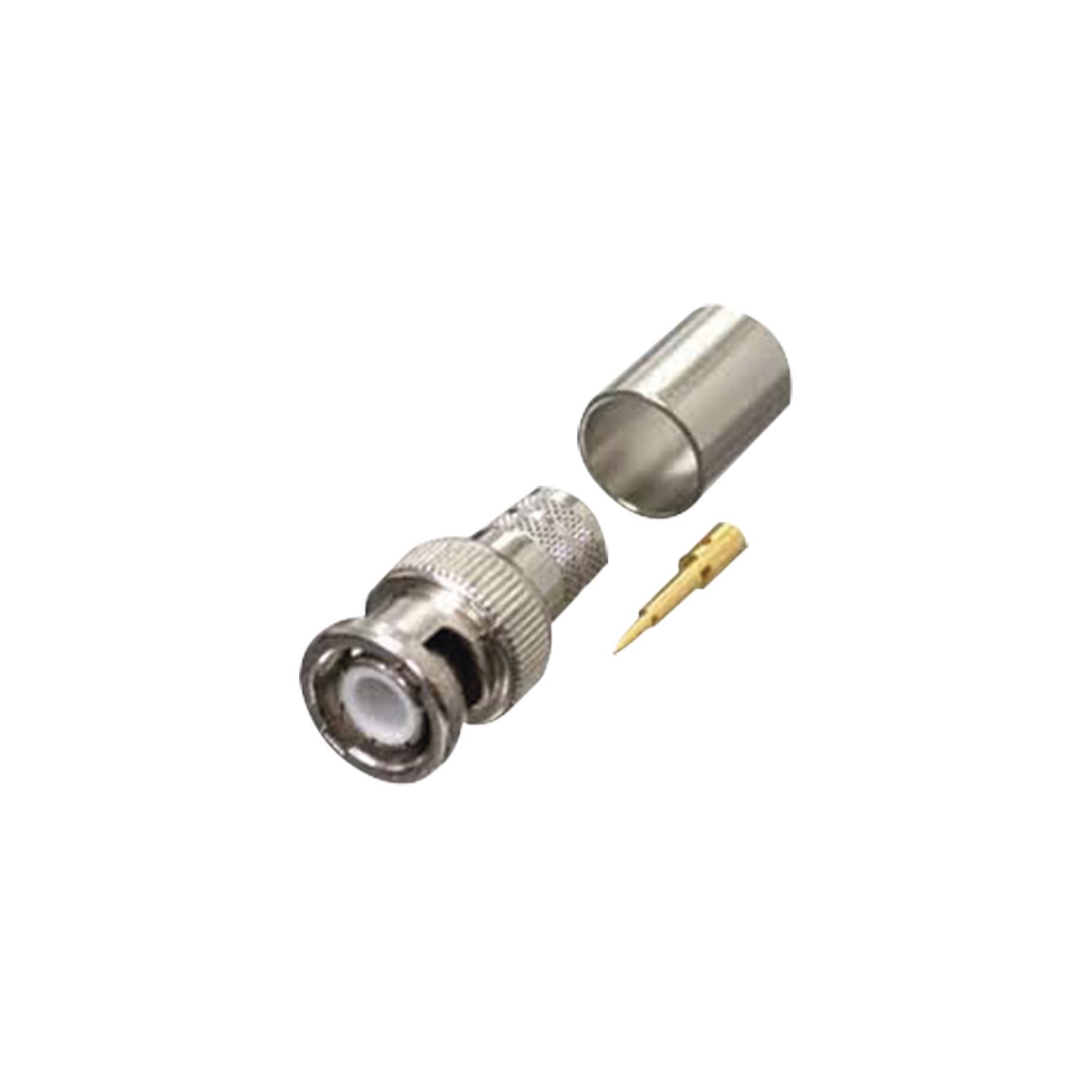 RF Industries,Ltd BNC Male Connector To Crimp On Rg-8/U, LMR-400, 9913, CNT-400 Cables, Nickel/ Gold/ Ptfe.