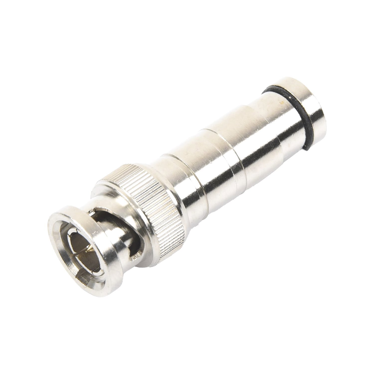Epcom Titanium 75 Ohm Axial Compression BNC Male Connector For Rg-59/U Coaxial Cable, Nickel/ Gold/ Ptfe.
